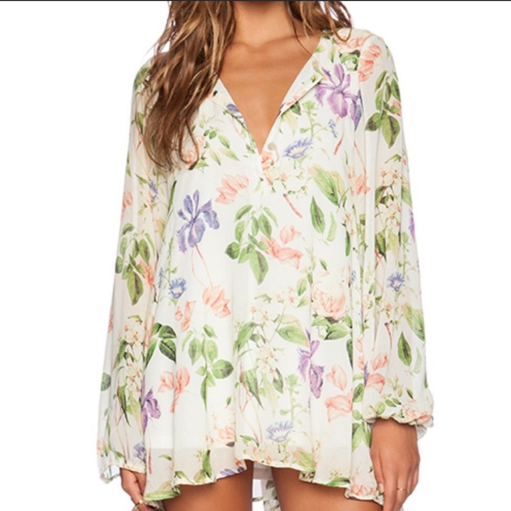Show Me Your Mumu Floral Flower Press Jamie Tunic